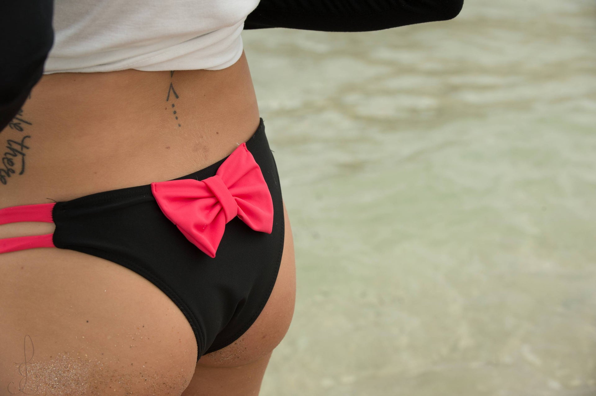 Cali Girl Pink Bow Bikini Bottoms - Cali Diamond
