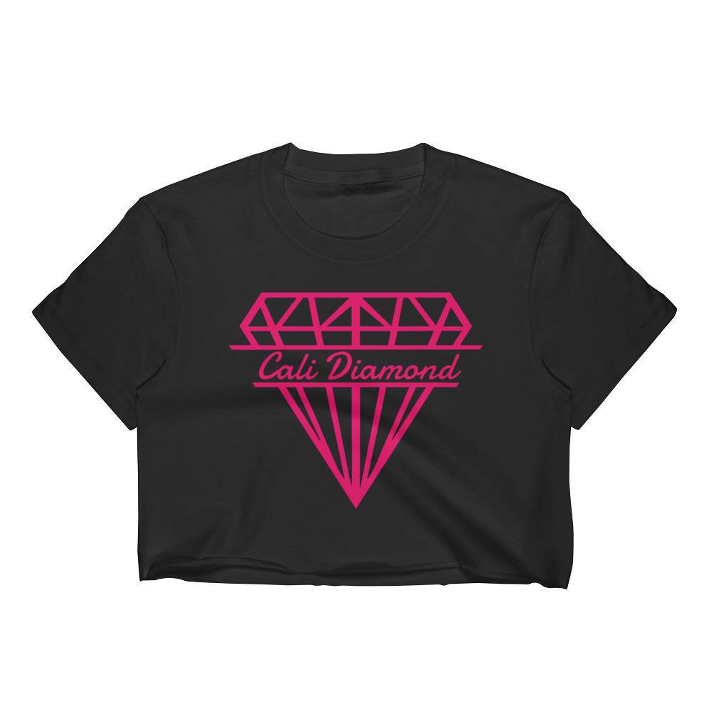 Cali Diamond Pink Diamond Logo Crop top - Cali Diamond