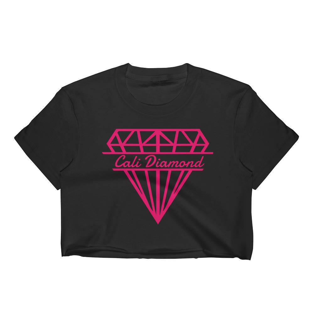 Cali Diamond Logo Graphic Cropped Tee - Cali Diamond