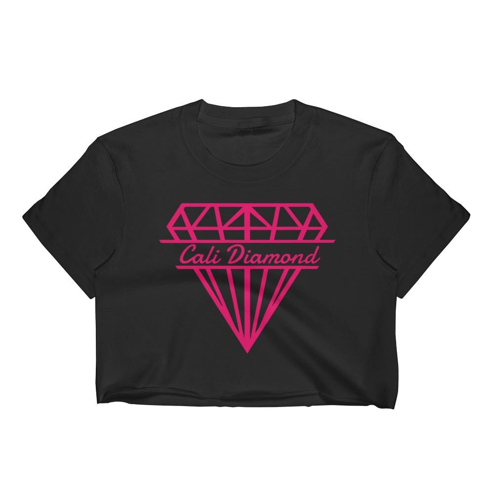 Cali pink Logo Women's Crop Top - Cali Diamond
